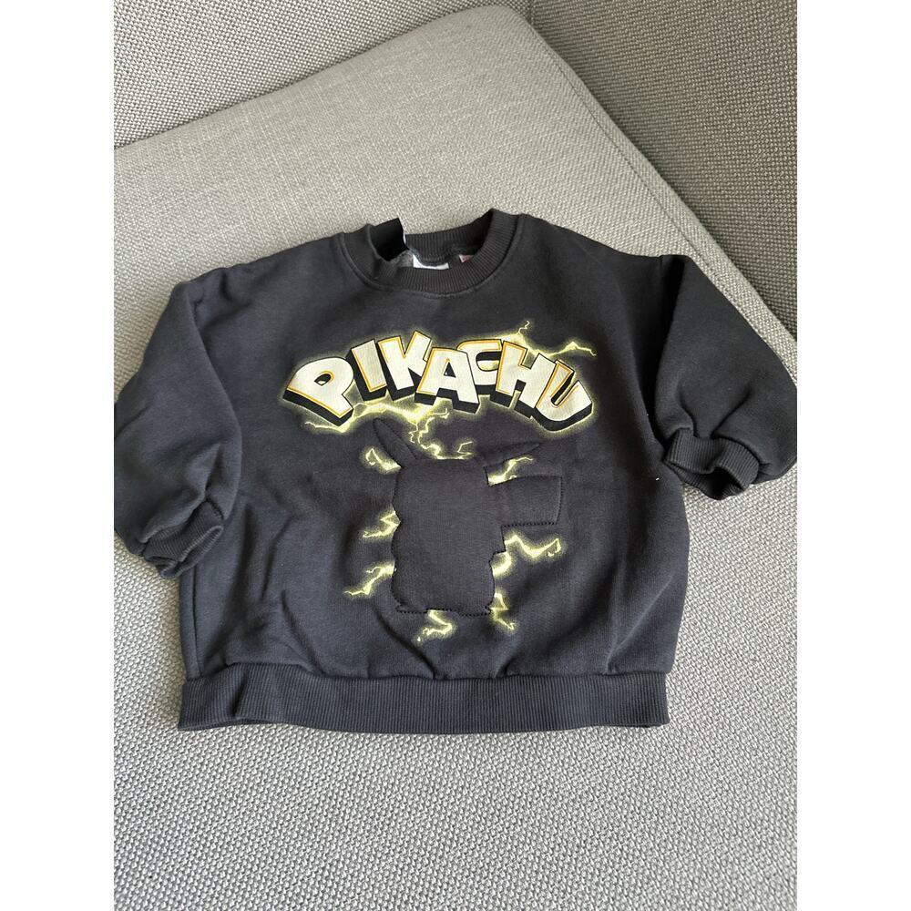 Zara PIKACHU‎ POKÉMON SWEATSHIRT size 9-12 months